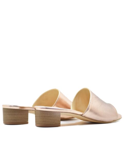 CA-462 roze muiltjes met metalen hak