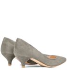 Zapatos de tacón 13630 de gamuza gris