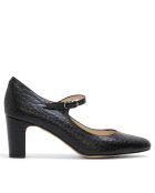 Dumps CA-1477 in pelle di coccodrillo nere - Tacco: 6,5 cm