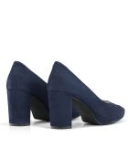 Pumps 12875 in pelle scamosciata blu marino - Tacco: 8cm