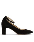 Pumps 137640 in pelle scamosciata nera - Tacco: 6,5 cm
