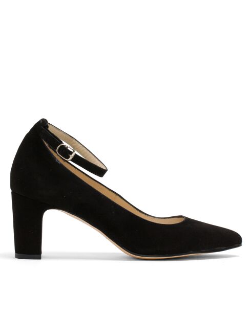 Pumps 137640 in pelle scamosciata nera - Tacco: 6,5 cm