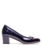 52649 Pumps in pelle verniciata blu marino