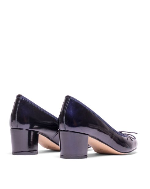 52649 Pumps in pelle verniciata blu marino