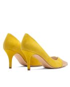 Dumps CA-1034 color platino/giallo metallizzato - Tacco: 7cm