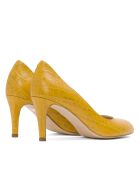 Dumps 12619 in pelle di coccodrillo gialle - Tacco: 7 cm