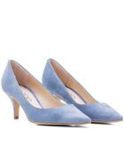 Pumps 13370 in pelle scamosciata blu jeans