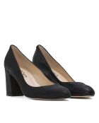 12619 Dumps nere in pelle verniciata a polvere - Tacco: 7 cm