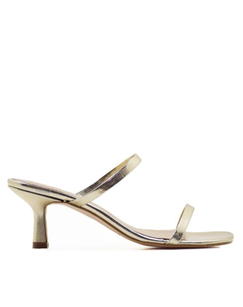 Mules mit Absatz 1871 aus metallischem Platin