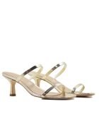 Mules mit Absatz 1871 aus metallischem Platin