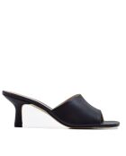 CA-1775 marineblauwe muiltjes met hak van nappaleer - Hak: 6 cm