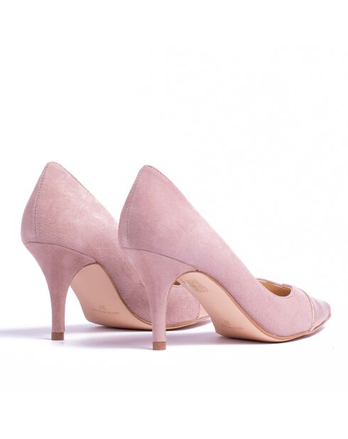 Pumps CA-1034 color salmone/nude metallizzate - Tacco: 7 cm