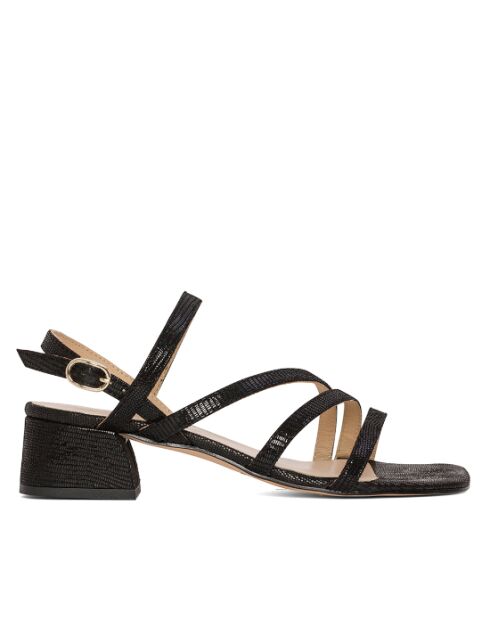 CA-1781 Black Diamond Ledersandalen