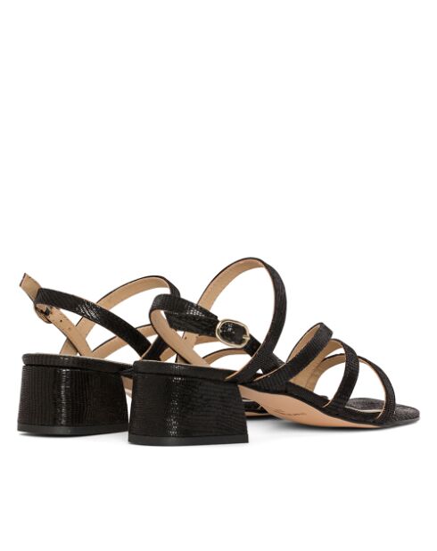 CA-1781 Black Diamond Ledersandalen
