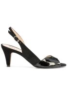 Sandales 14631RJ Vernis/Daim noires - Talon : 5,5cm