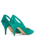 Pumps 14786 in pelle scamosciata giada - Tacco: 7cm