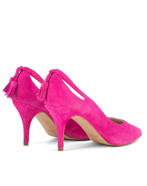 Pumps 14786 in pelle scamosciata fucsia - Tacco: 7cm