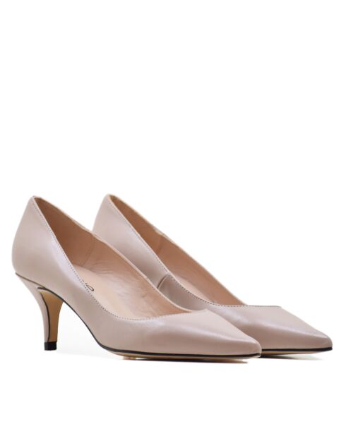 Escarpins 13370 en Cuir Nappa nude