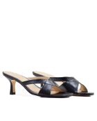 Schwarze CA-1776 Pantolette aus Mestizo-Leder mit Absatz — Absatz: 6 cm