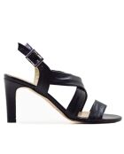Sandali Victoria in pelle nera - Tacco: 8cm