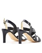Sandali Victoria in pelle nera - Tacco: 8cm