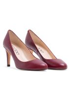 12619 Dumps Mestizo in pelle bordeaux - Tacco: 7 cm