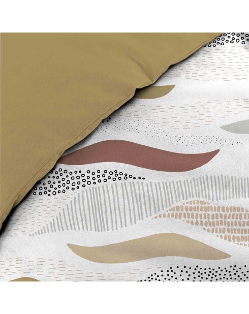 Zenith microvezel beddengoedset met natuurlijke print, 3-delig