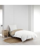 Parure housse de couette réversible Cadria naturelle