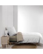 Parure housse de couette réversible Cadria naturelle
