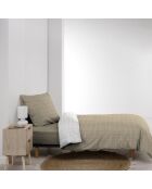 Parure housse de couette réversible Cadria naturelle