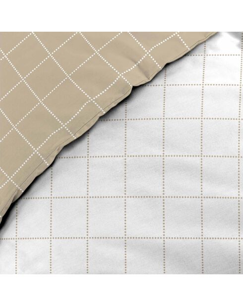 Parure housse de couette réversible Cadria naturelle