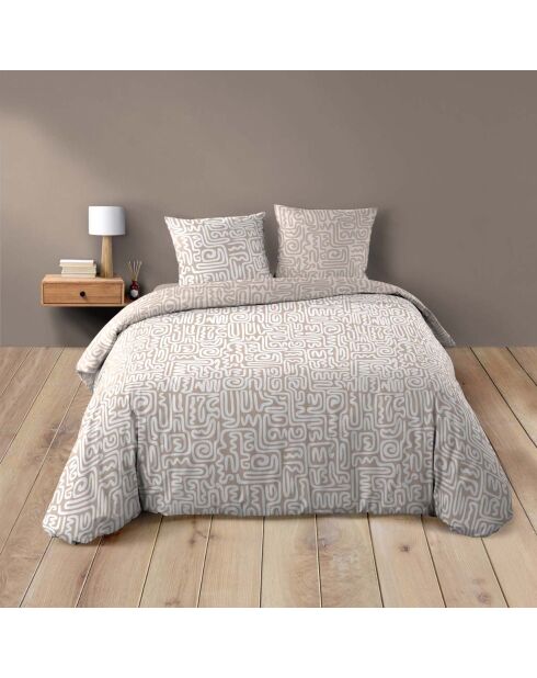 Parure housse de couette réversible Arcane multicolore