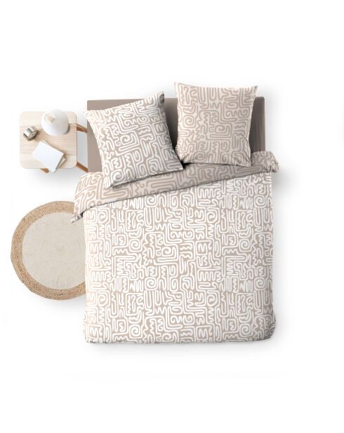 Parure housse de couette réversible Arcane multicolore