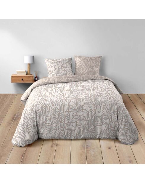 Parure housse de couette réversible Arcane multicolore