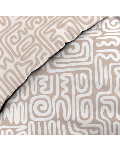 Parure housse de couette réversible Arcane multicolore