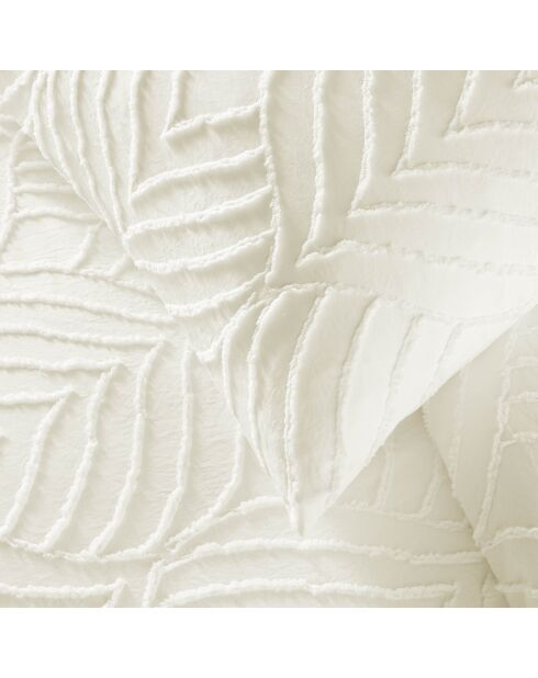 Heltie Bettbezug-Set aus getufteter Mikrofaser, elfenbeinfarben