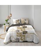 Parure housse de couette Utopia marron