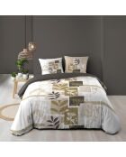 Parure housse de couette Utopia marron