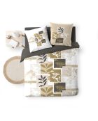Parure housse de couette Utopia marron