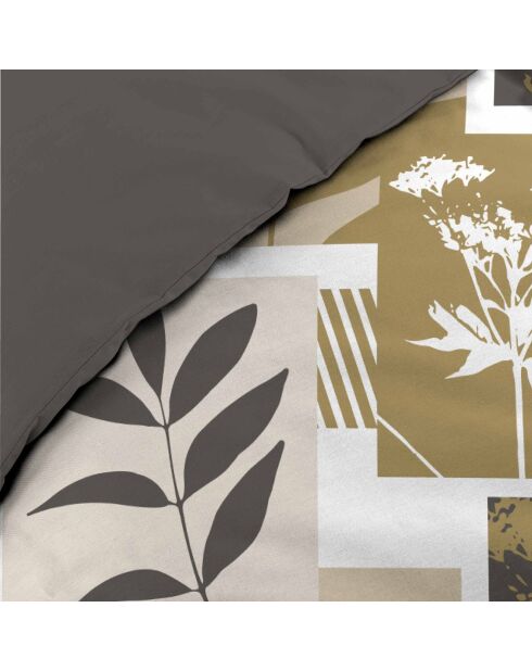 Parure housse de couette Utopia marron