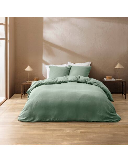 Bettbezug-Set Clara Cedar, schlichtes Reliefmuster