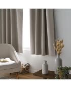 Tenda con occhielli Occuless, in lino liscio chambray oscurante - 135x180 cm