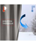 Tenda con occhielli Occuless, in lino liscio chambray oscurante - 135x180 cm