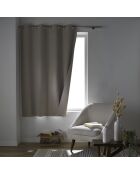 Tenda con occhielli Occuless, in lino liscio chambray oscurante - 135x180 cm
