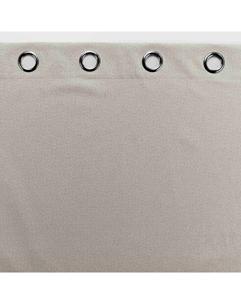 Tenda con occhielli Occuless, in lino liscio chambray oscurante - 135x180 cm