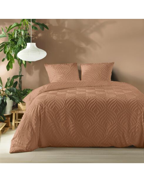 Heltie Mocha Bettbezug-Set aus getufteter Mikrofaser