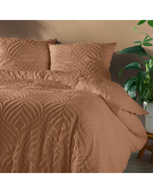 Heltie Mocha Bettbezug-Set aus getufteter Mikrofaser