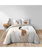 Parure housse de couette Natacha orange