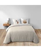 Parure housse de couette Natacha orange