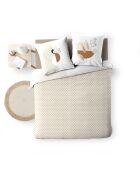 Parure housse de couette Natacha orange